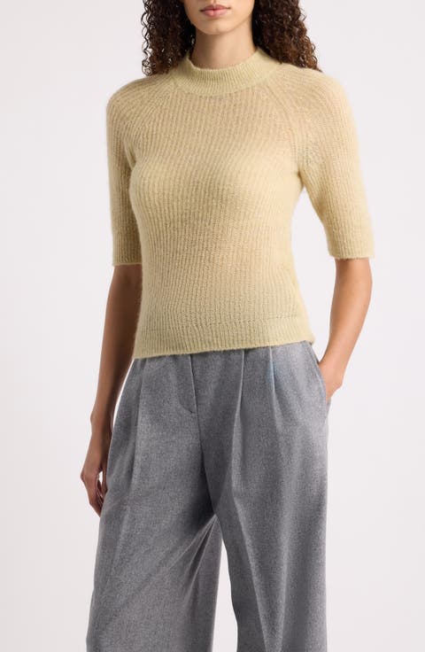 Ribbed Alpaca Blend Sweater