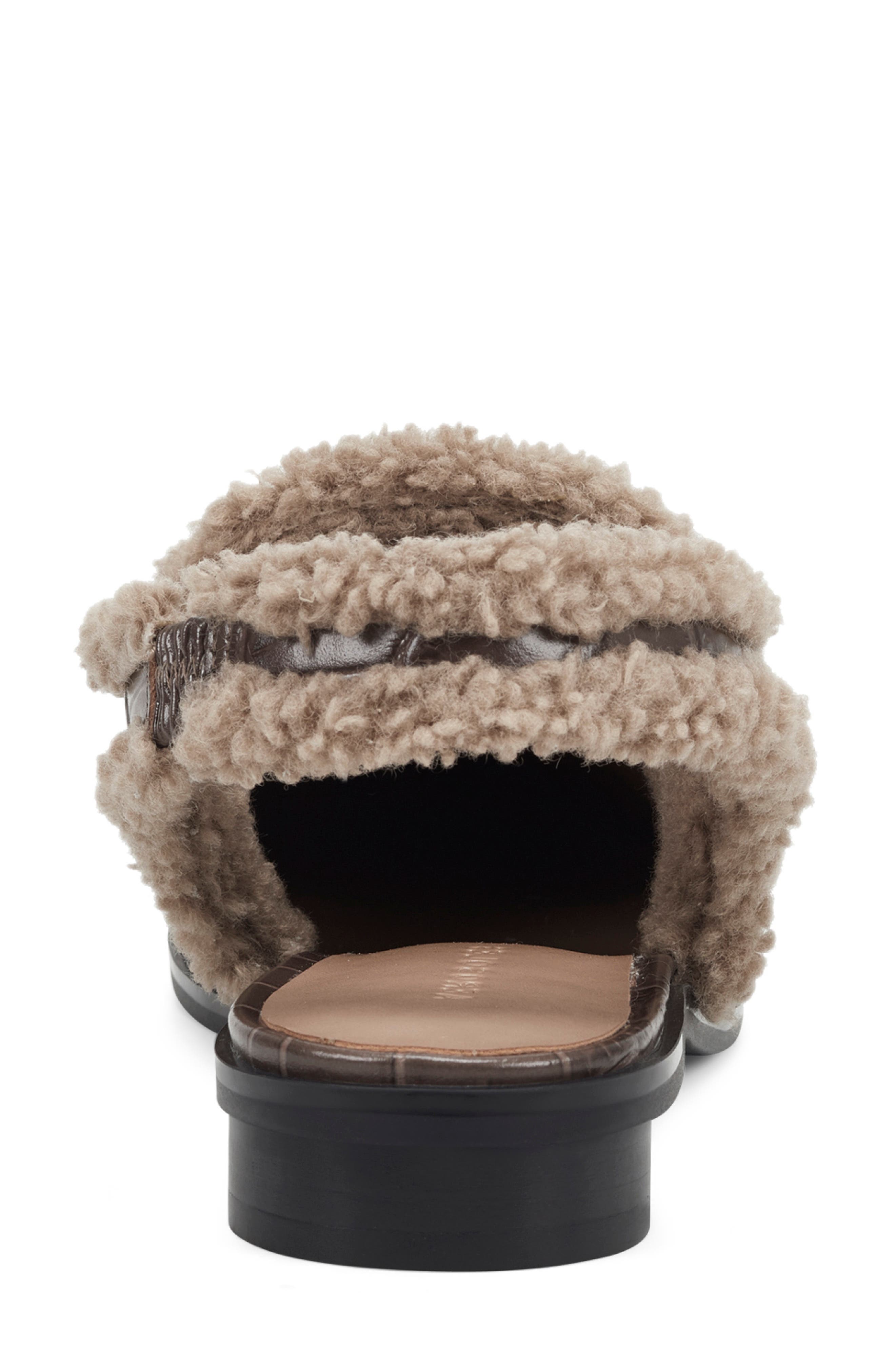 Aerosoles Gabrielle Faux Shearling Slingback Loafer, Alternate, color, 