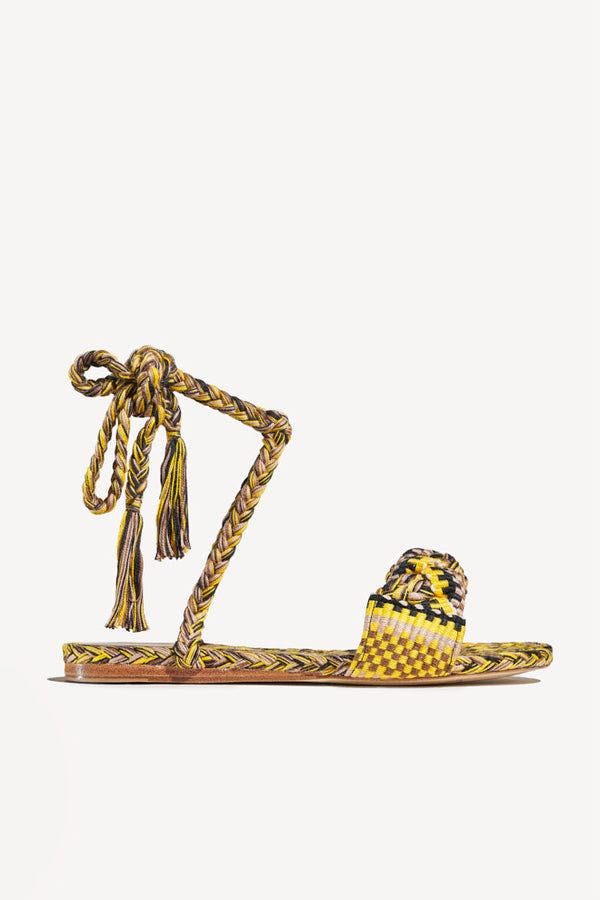 Amambaih Paula Sandals, Main, color, Yellow