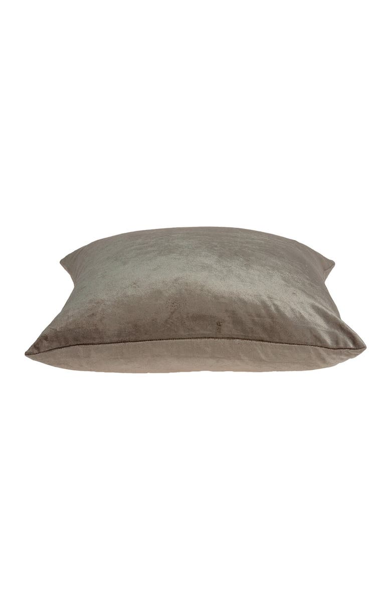 PARKLAND COLLECTION Druzy Transitional Solid Pillow - 22" x 22" - Taupe, Alternate, color, 