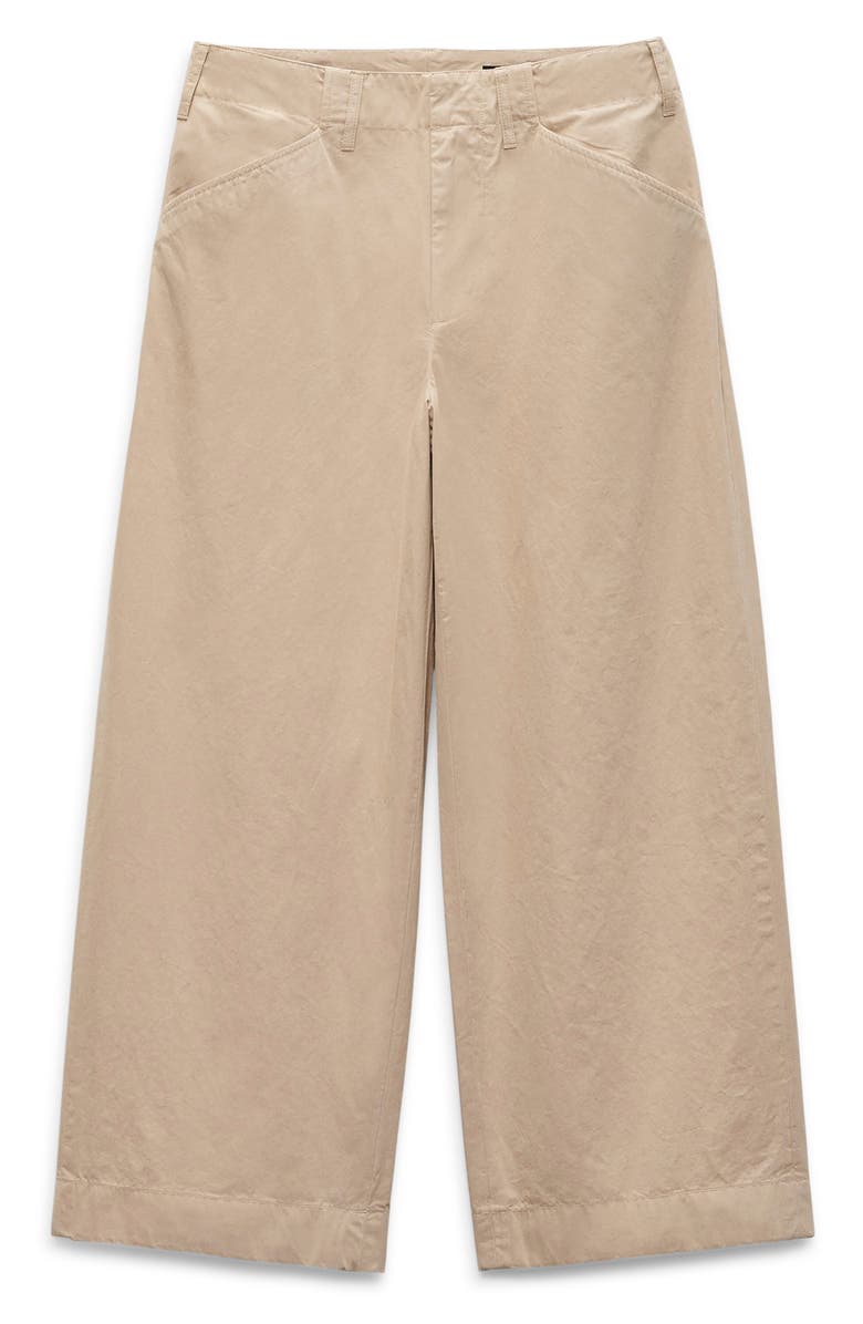 rag & bone Banks Cotton Ankle Pants, Alternate, color, Khaki