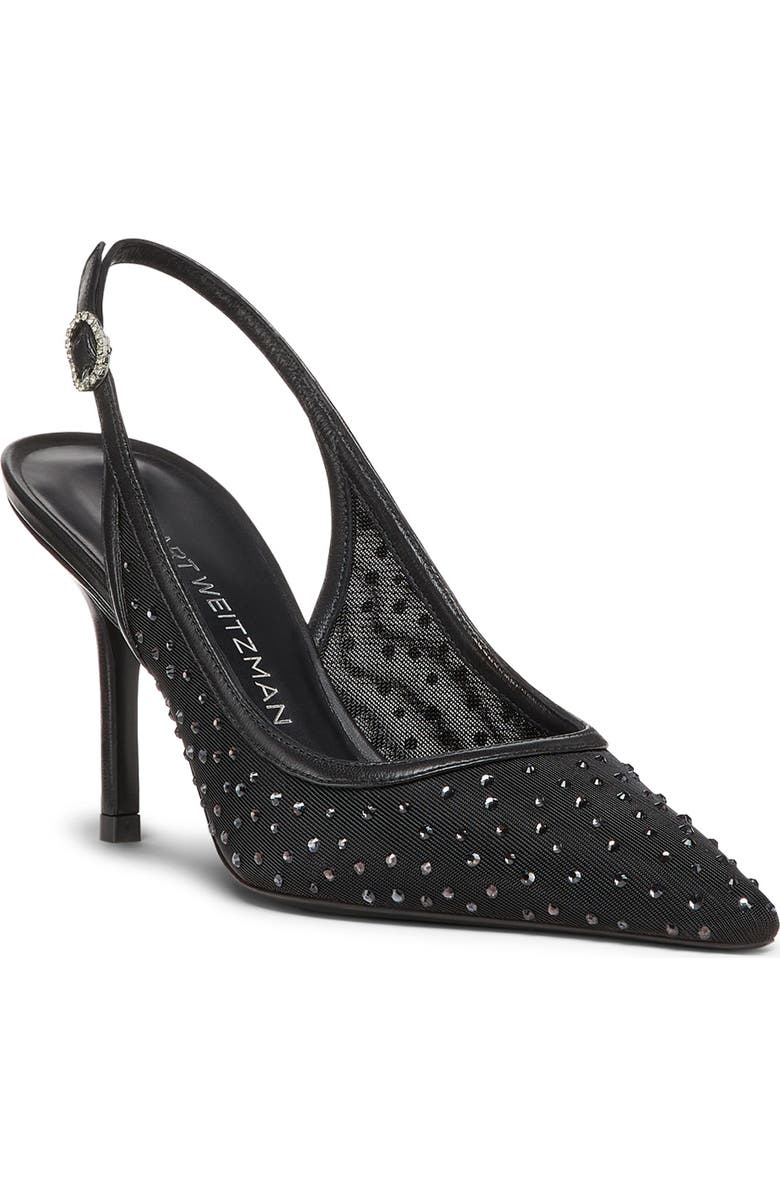 Stuart Weitzman Emilia Mesh 85 Slingback Pump, Main, color,