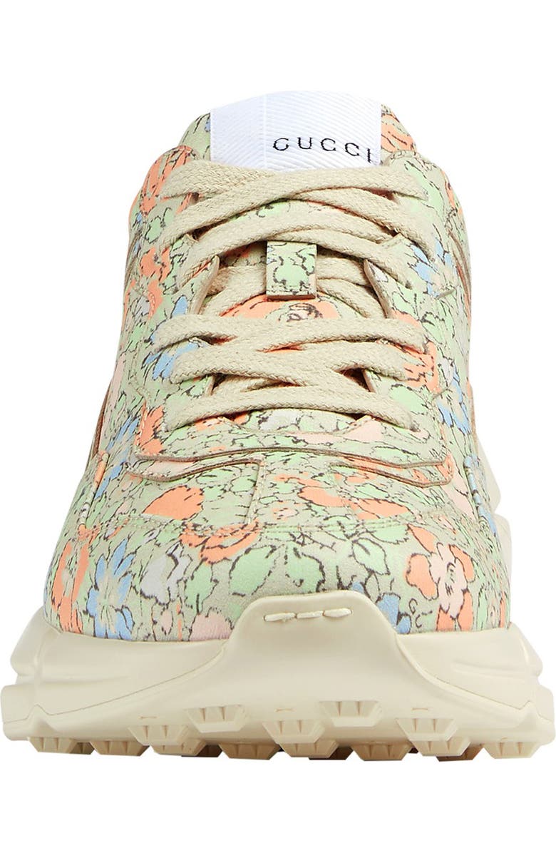 Gucci x Liberty London Rhyton Floral Print Sneaker, Alternate, color,