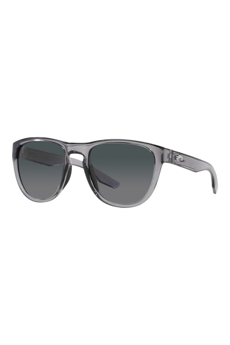 Irie 55mm Gradient Pilot Sunglasses, Alternate, color, CRYSTAL