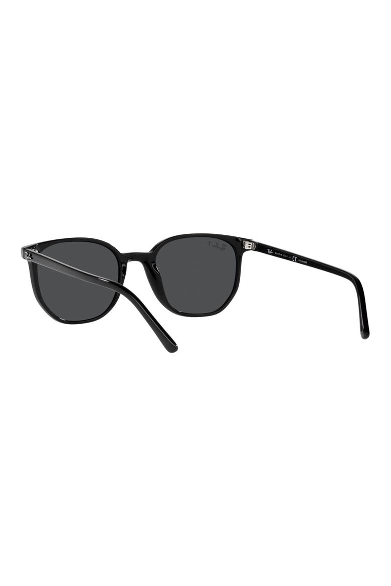Elliot 52mm Polarized Square Sunglasses, Alternate, color, BLACK