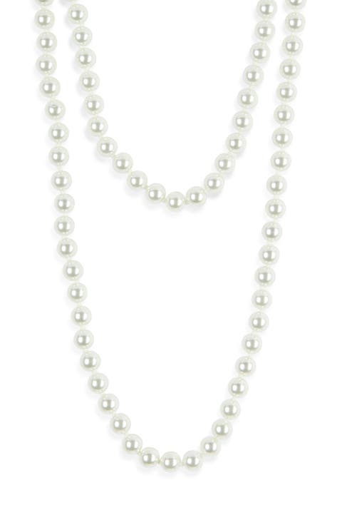 Faux Pearl Layered Necklace