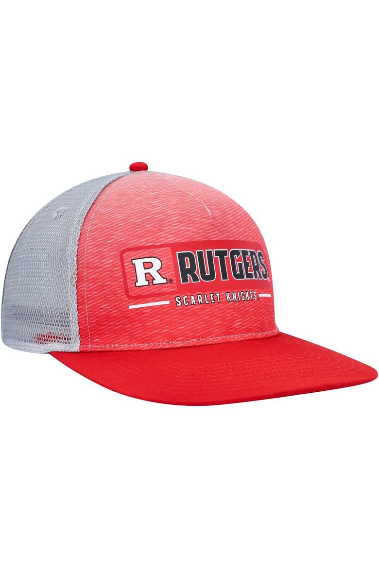 Men's Colosseum  Scarlet/Gray Rutgers Scarlet Knights Snapback Hat, Alternate, color, Scarlet