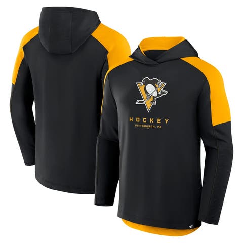 Men's Fanatics Black Pittsburgh Penguins Meta Game Transitional Pullover Hoodie