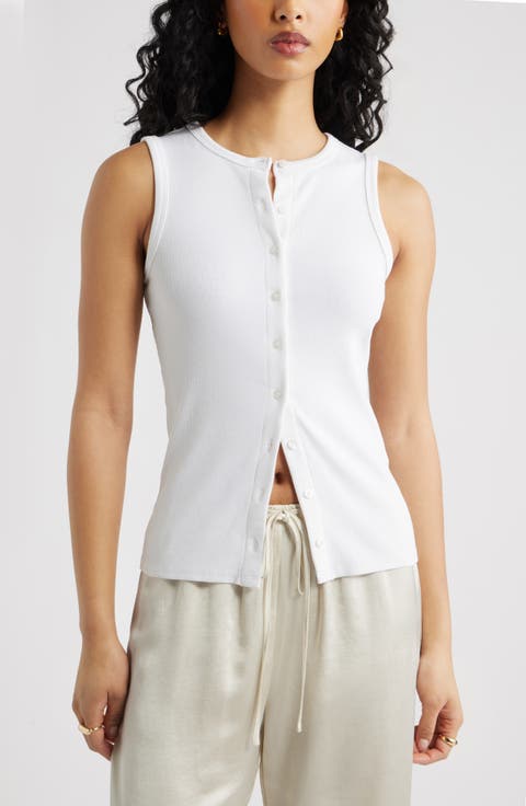 Rib Button-Up Tank