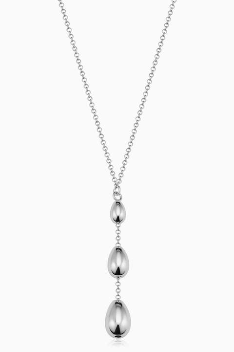 Dripped in Silver Necklace in Sterling Silver