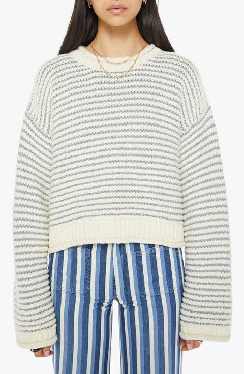 The Cotton Bell Sleeve Roll Sweater