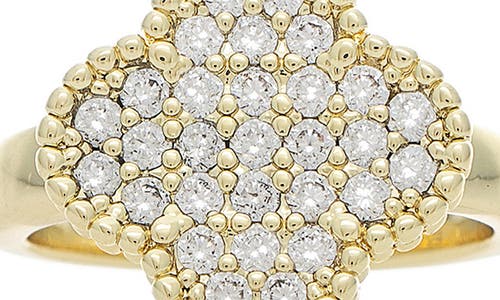 Rivka Friedman Pavé Cz Clover Ring