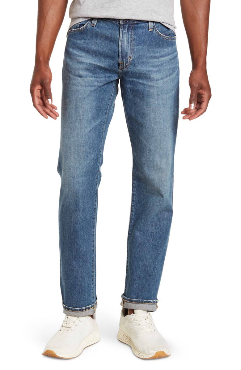 AG Graduate Tailored Jeans, Main, color, Grasslands