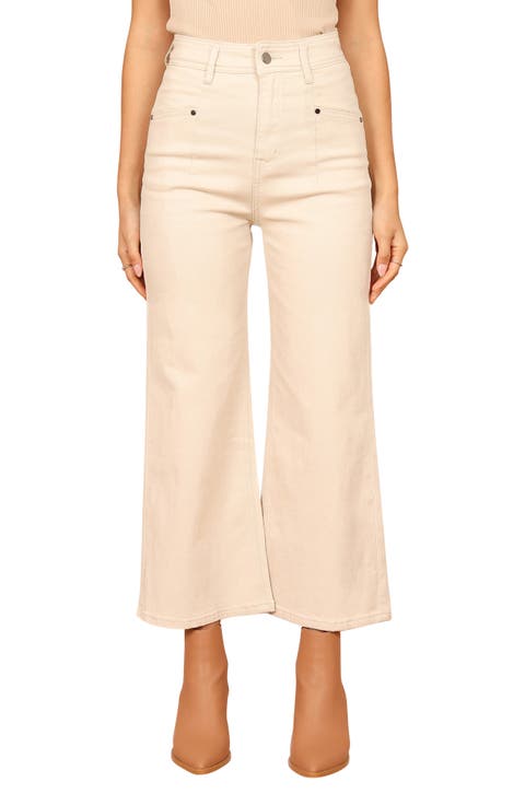 Georgette High Waist Bootcut Pants