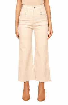 Petal & Pup Georgette High Waist Bootcut Pants