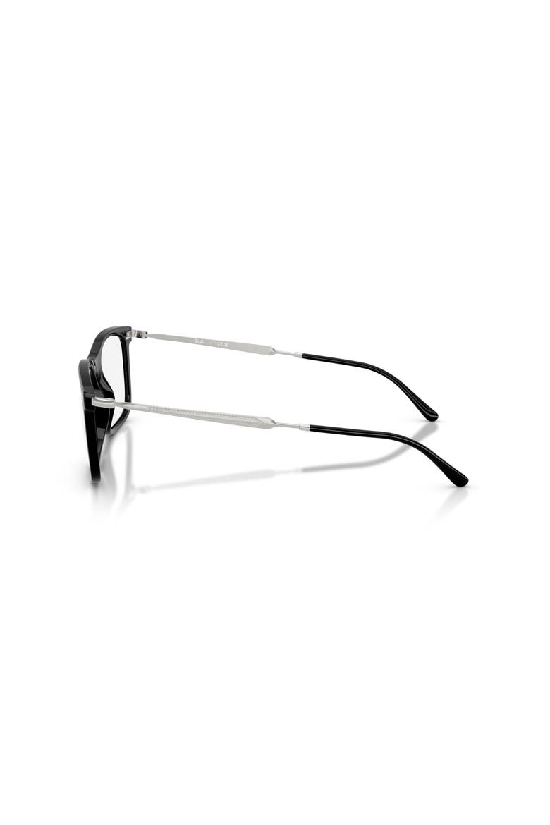 54mm Rectangle optical glasses, Alternate, color, Black