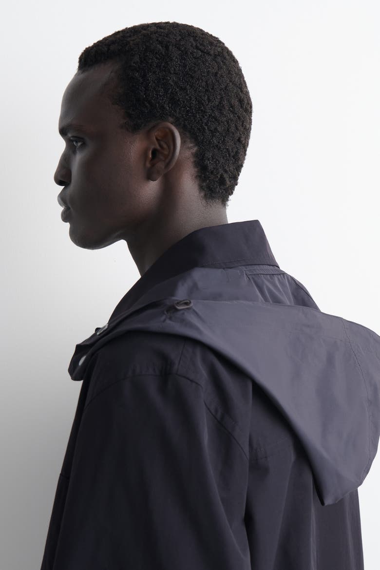 Packable-Hood Windbreaker Jacket, Alternate, color, NAVY