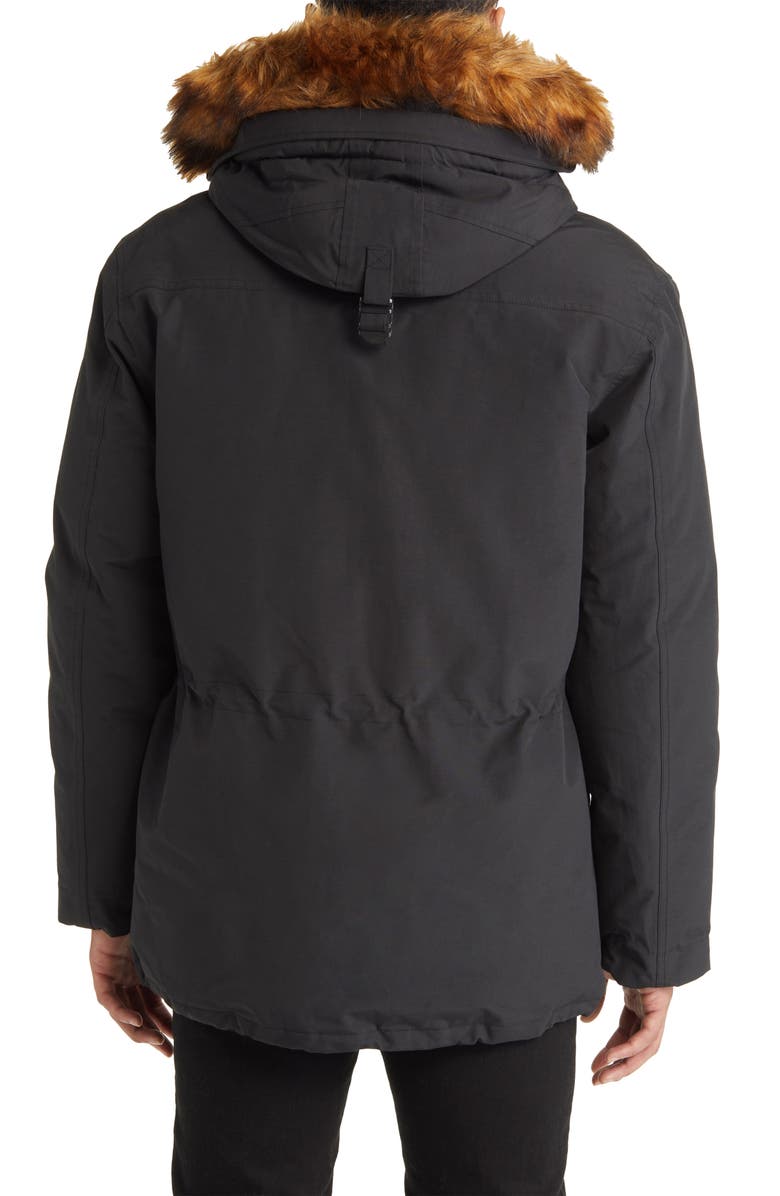 Schott NYC Waterproof Down Parka with Faux Fur Trim, Alternate, color, 