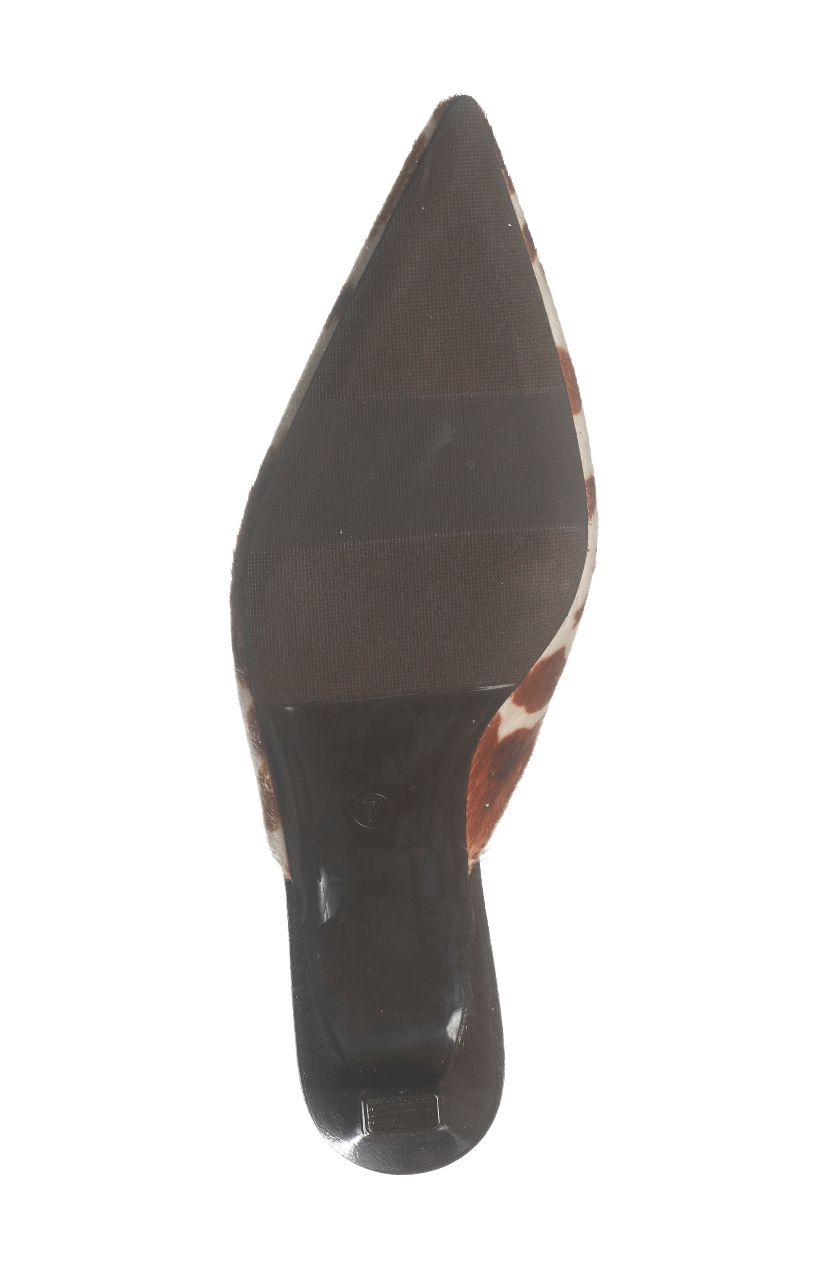 Pointed Toe Mule, Alternate, color, BROWN COW