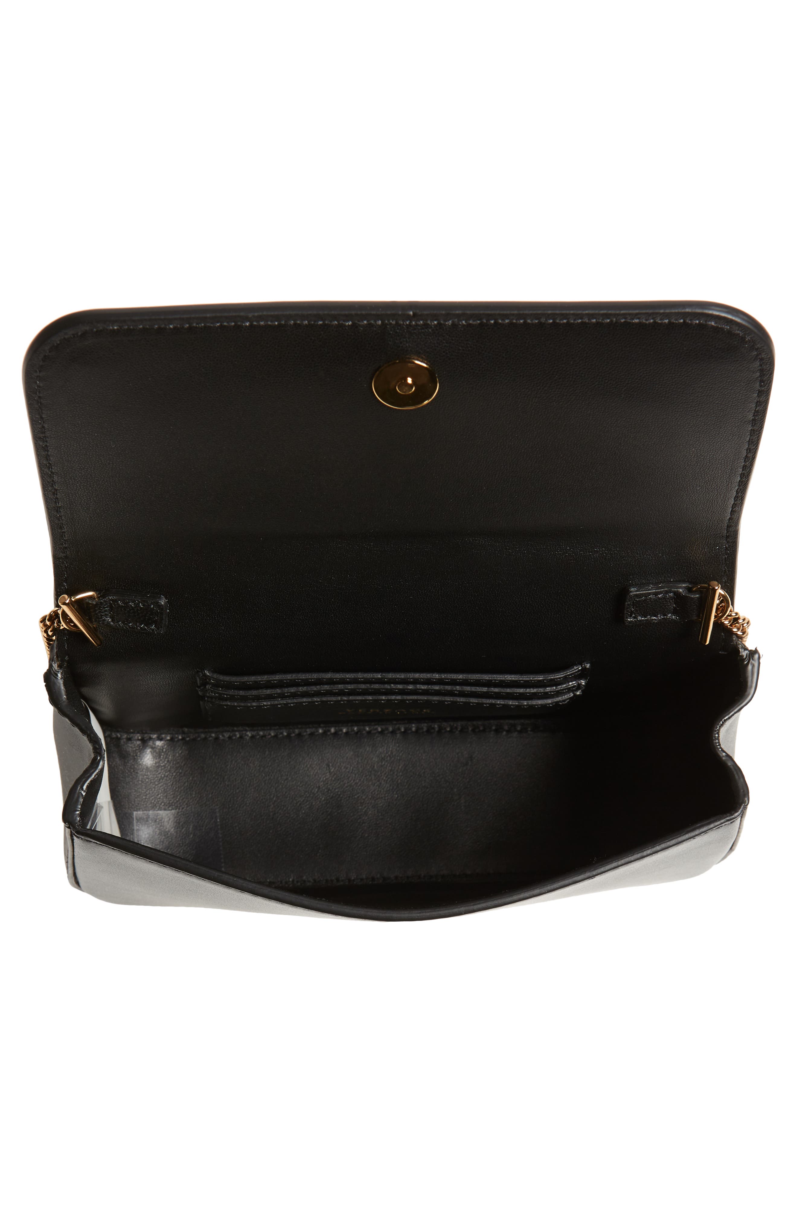 Versace First Line Virtus Leather Evening Bag, Alternate, color, 