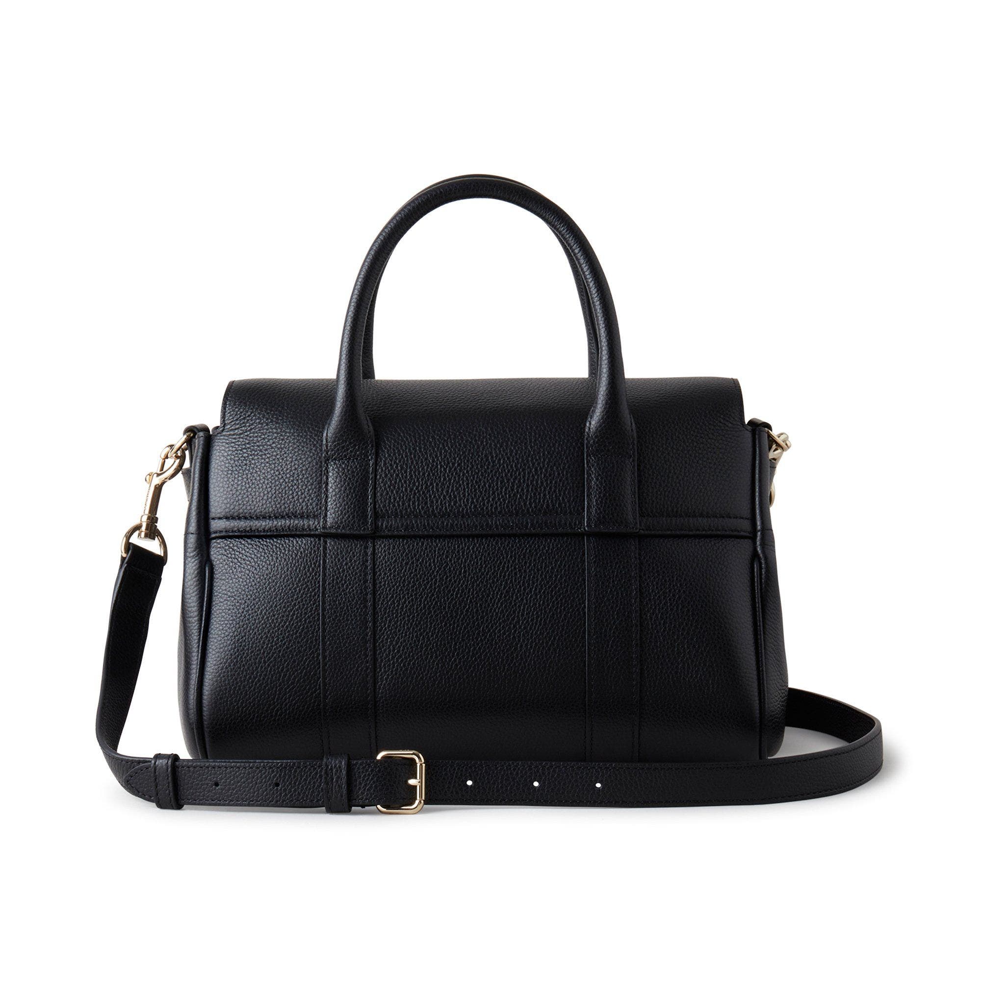 Mulberry Small Bayswater Satchel, Alternate, color, Black