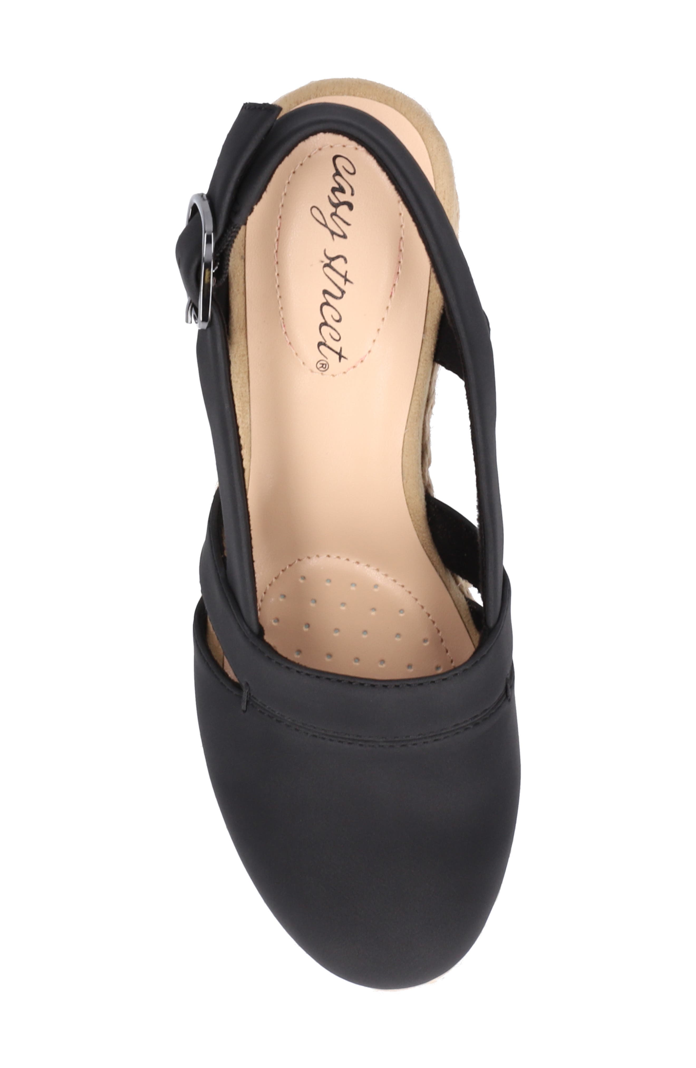 EASY STREET Stargaze Espadrille Wedge Pump, Alternate, color, Black