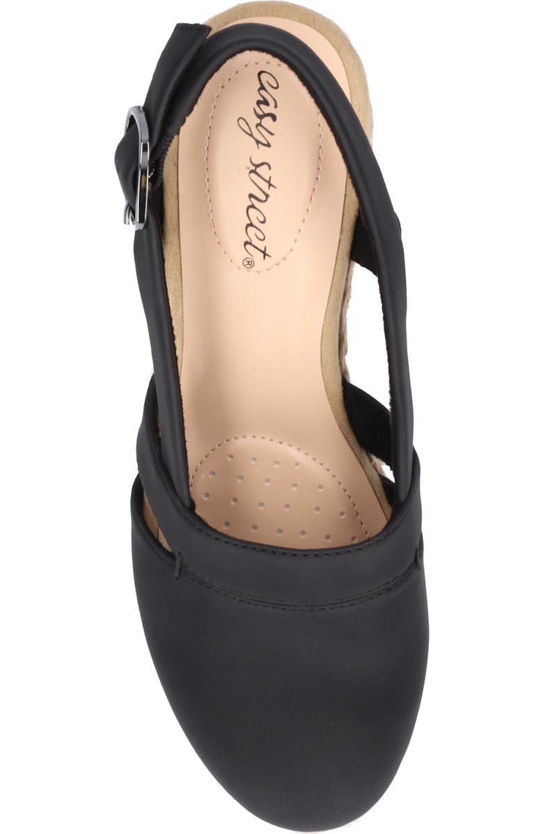 EASY STREET Stargaze Espadrille Wedge Pump, Alternate, color, Black