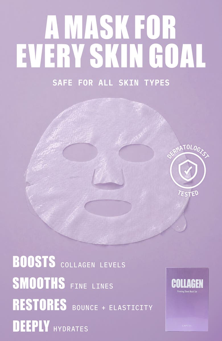 LAPCOS Collagen Firming Sheet Mask, Alternate, color, Purple