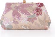 Jewel Badgley Mischka Elara Large Flora Sequin Pouch Clutch