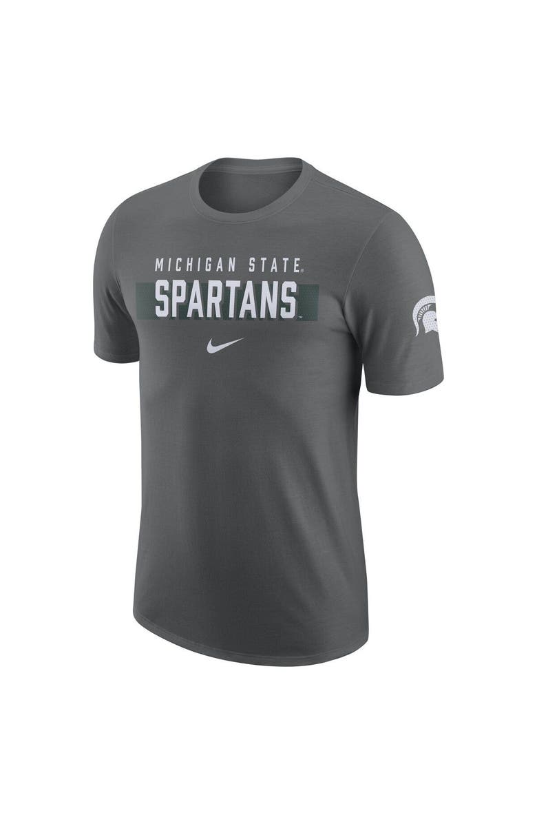 Nike Men's Nike Gray Michigan State Spartans Campus Gametime T-Shirt, Alternate, color, Gray