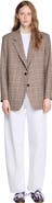 SANDRO Check suit jacket