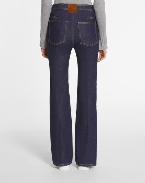 Lanvin Belt-loop Jeans In Navy Blue