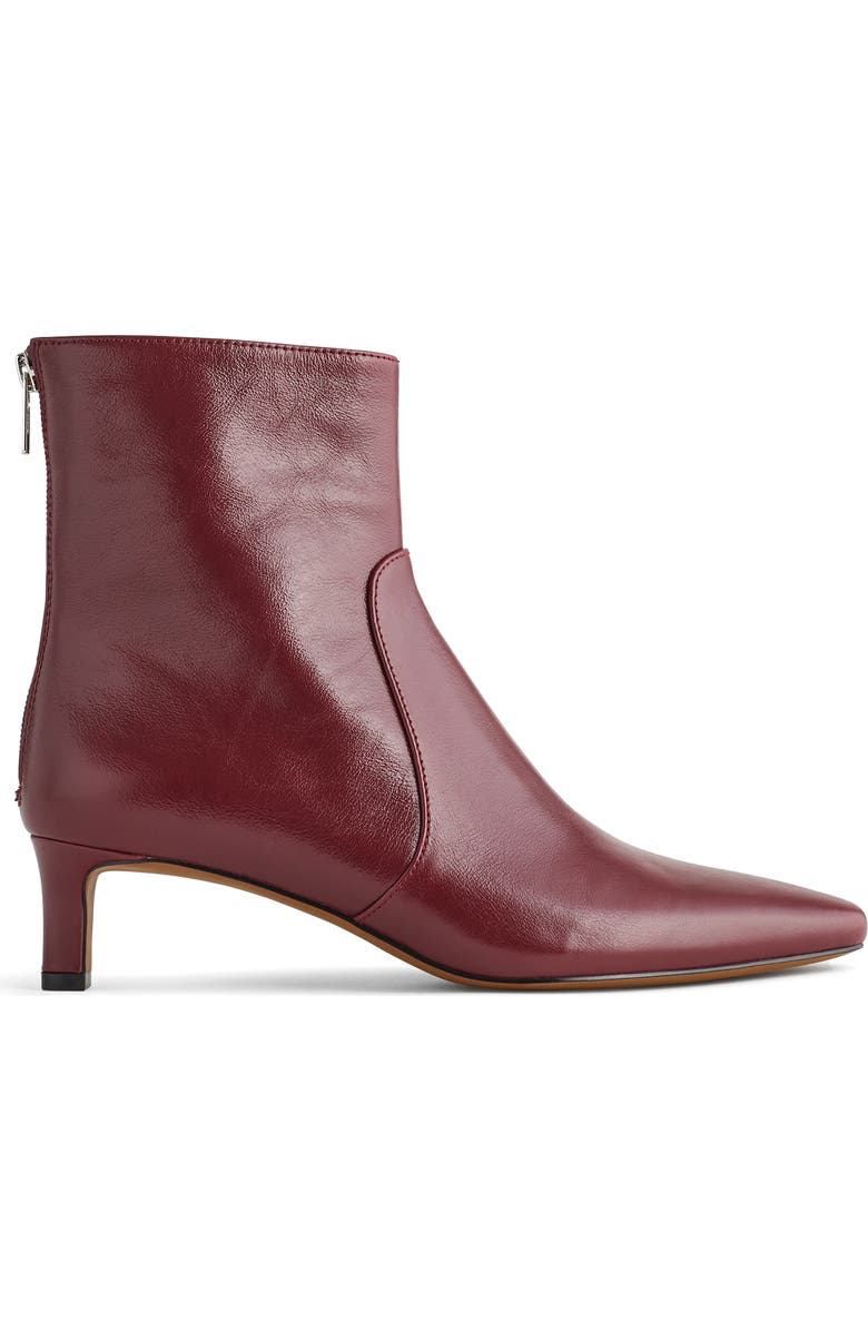 Madewell The Dimes Kitten Heel Boot, Main, color, Deep Merlot