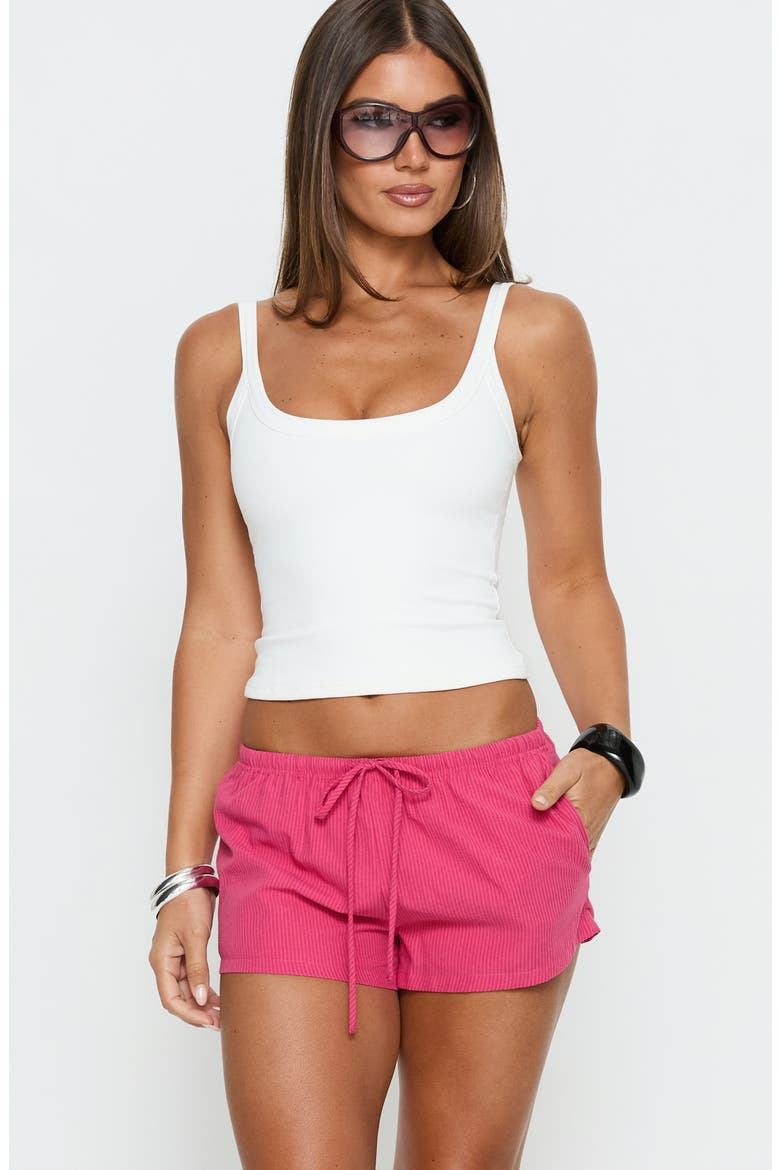 Makeli Micro Beach Shorts, Alternate, color, FUCHSIA STRIPE