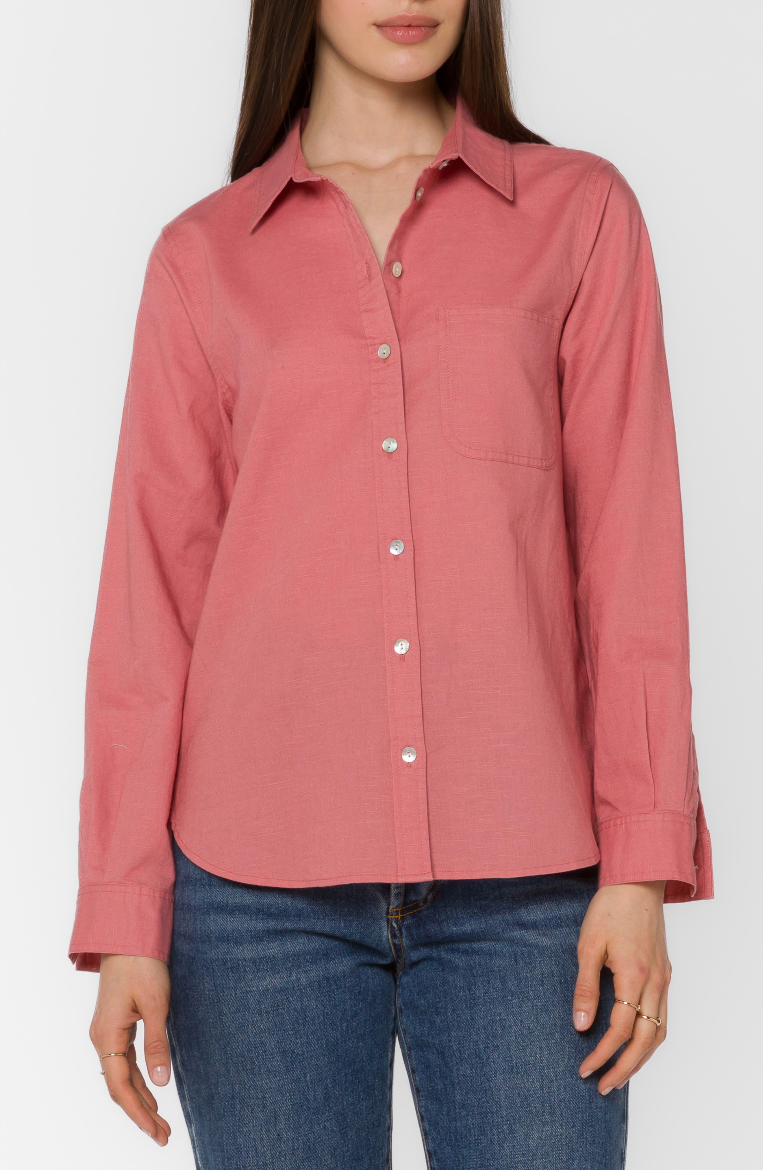 VELVET HEART Bennett Linen Button-Up Shirt