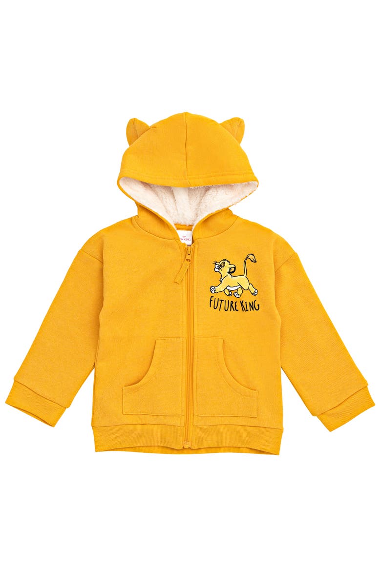 Lion King Simba Cosplay Zip-Up Hoodie, Main, color, Simba Yellow