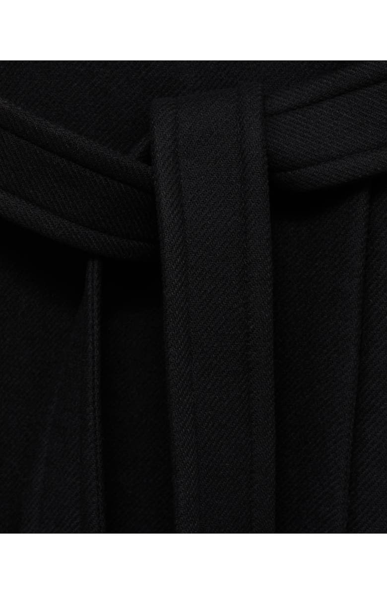 MANGO Manteco Virgin Wool Blend Coat, Alternate, color, Black