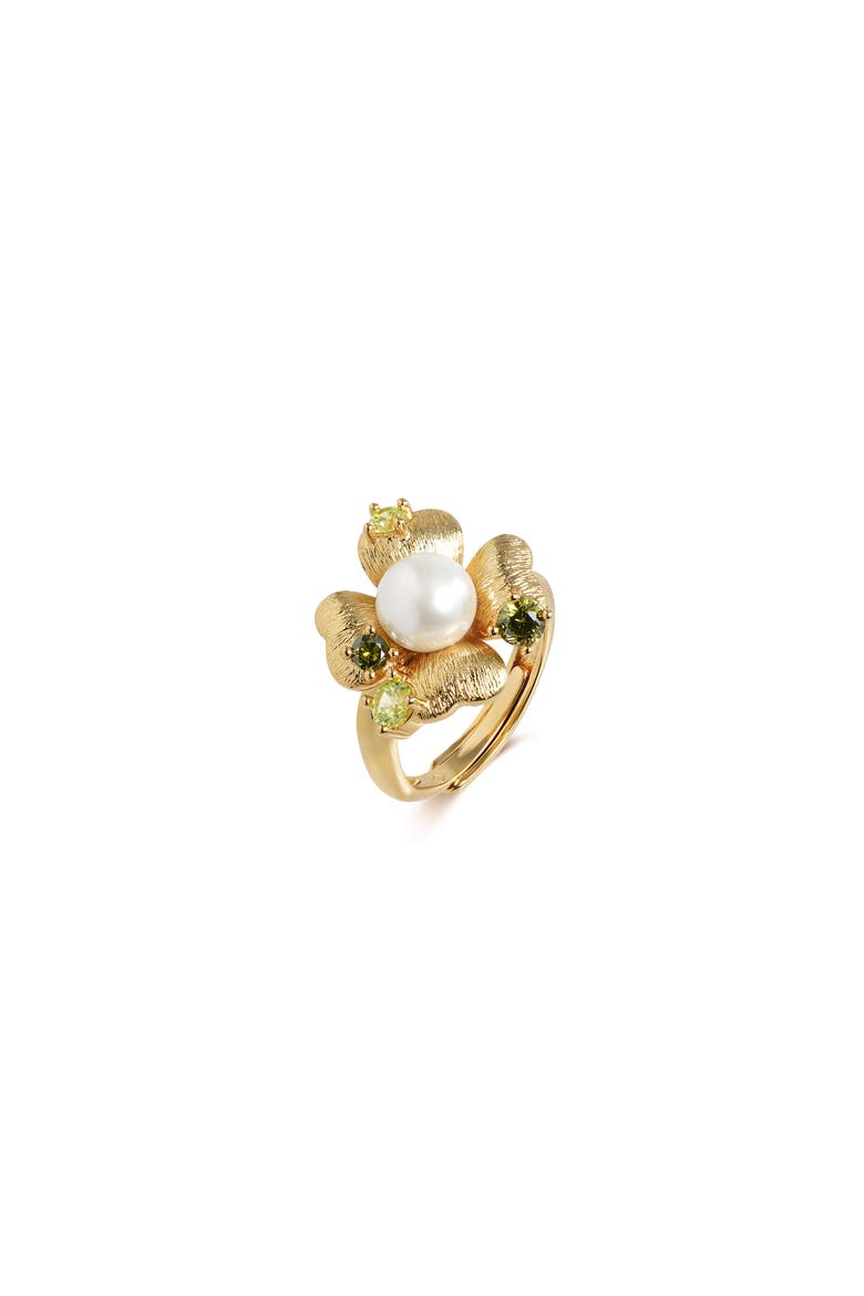 Garden Blossom Ring, Main, color, Gold