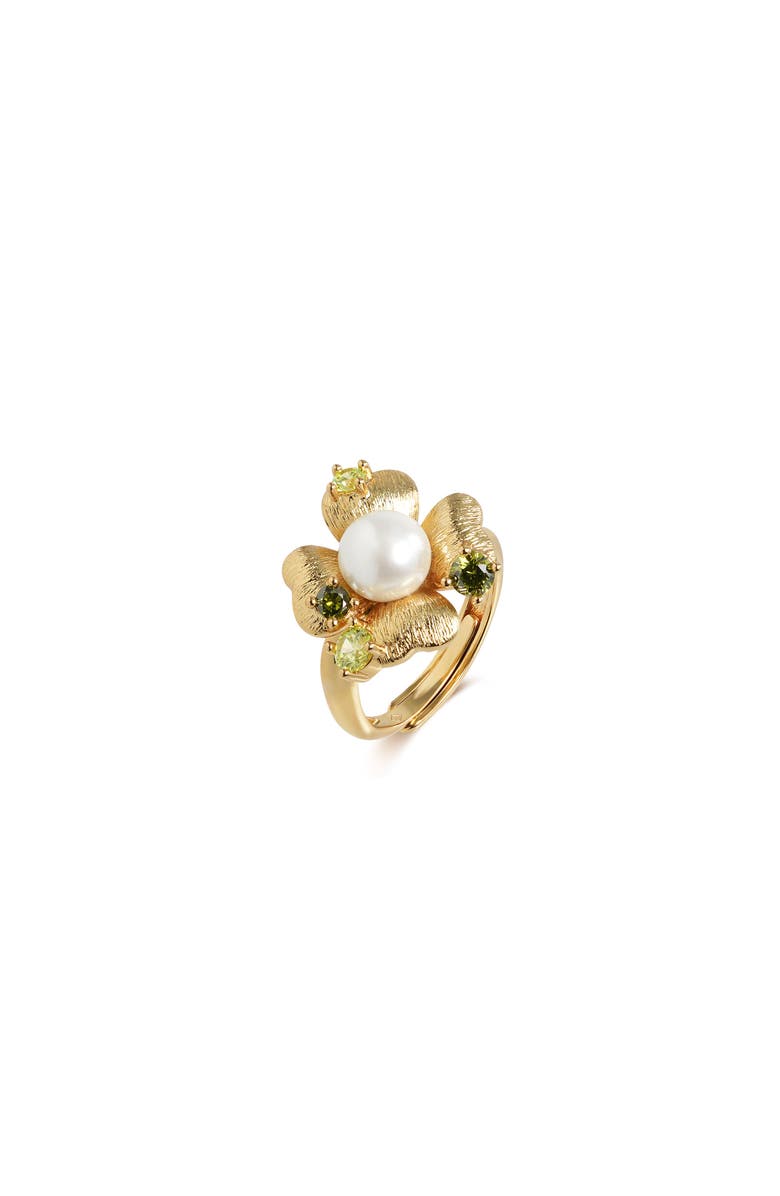 RC RETRO CHIC Garden Blossom Ring, Main, color, Gold