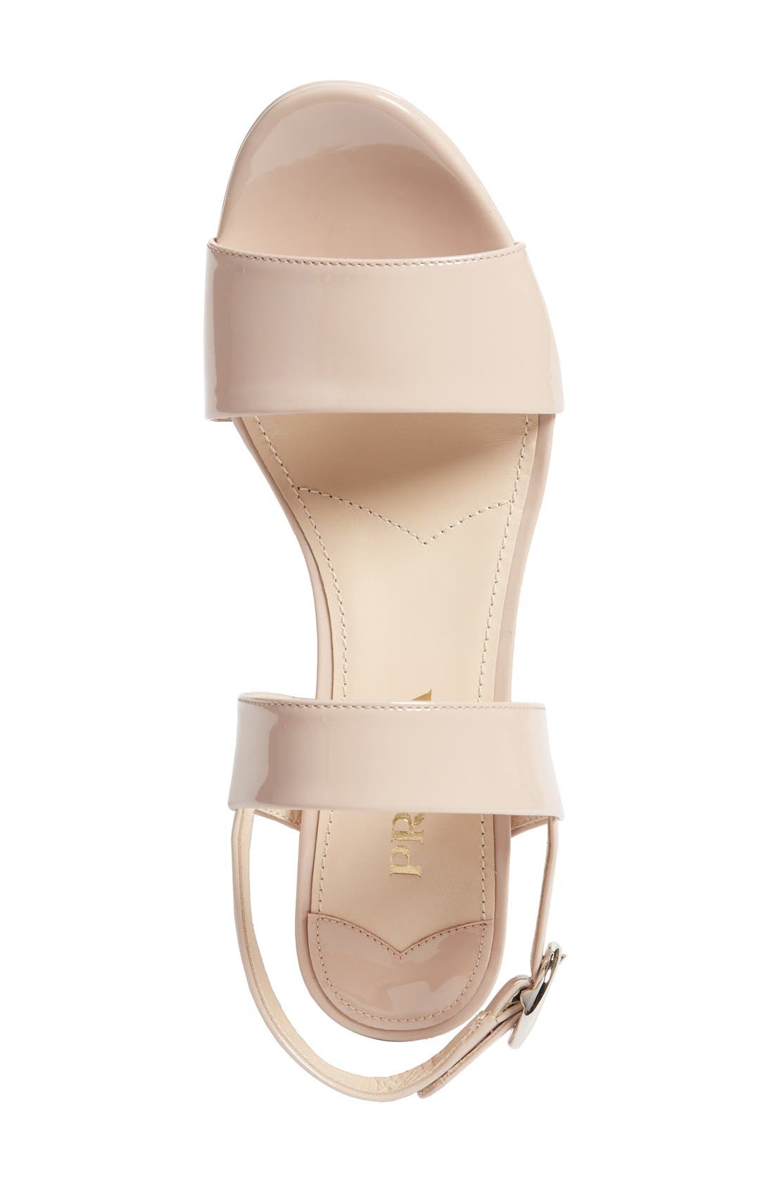 Slingback Platform Sandal, Alternate, color, NUDE