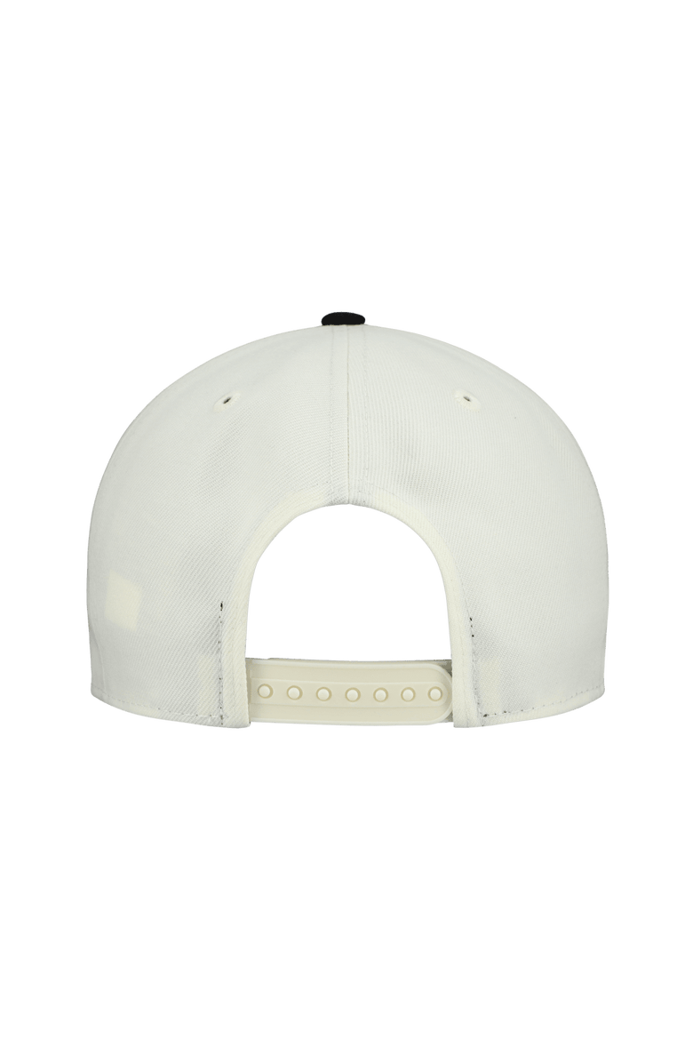 Men's New Era  Cream Las Vegas Raiders Upside Down 9FIFTY A-Frame Snapback Hat, Alternate, color, Cream