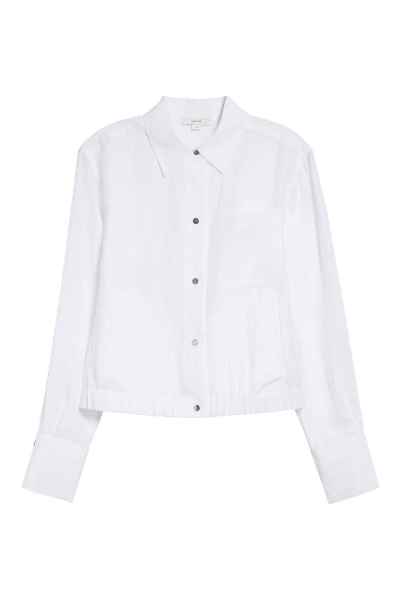 Summer Shirt Jacket, Alternate, color, OPTIC WHITE
