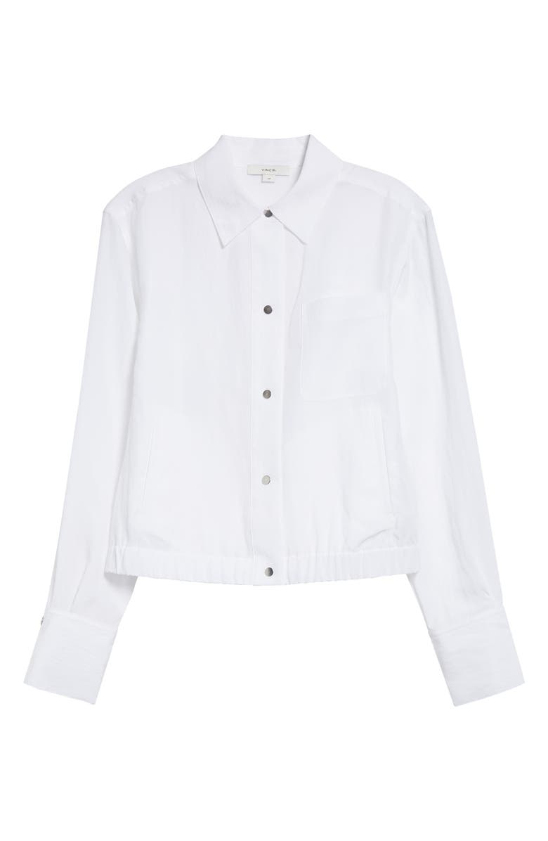 Vince Summer Shirt Jacket, Alternate, color, Optic White