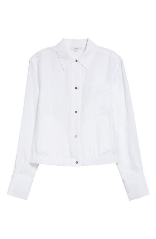Vince Summer Shirt Jacket In Optic White In Optic White
