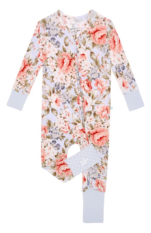 Posh Peanut Aviva Fitted Convertible One-Piece Pajamas in Blue  product