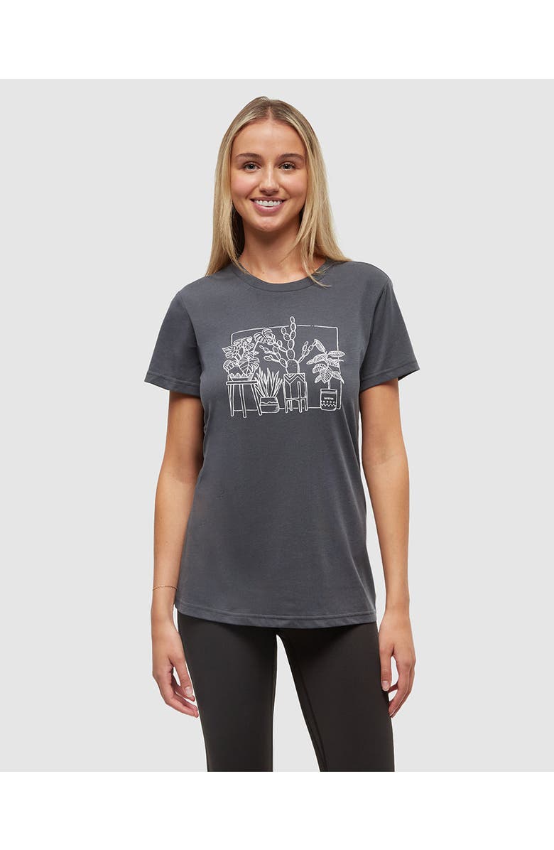 tentree Plant T-Shirt, Main, color, Graphite/Vintage White