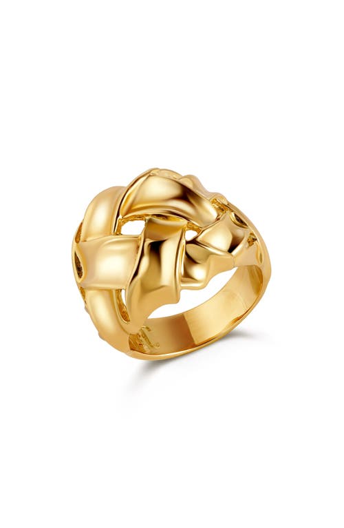 Christina Caruso Woven Ring In 14k Gold