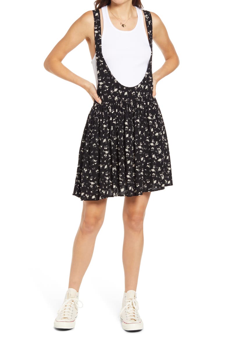 Saturday Scooped Romper, Main, color, BLACK COMBO