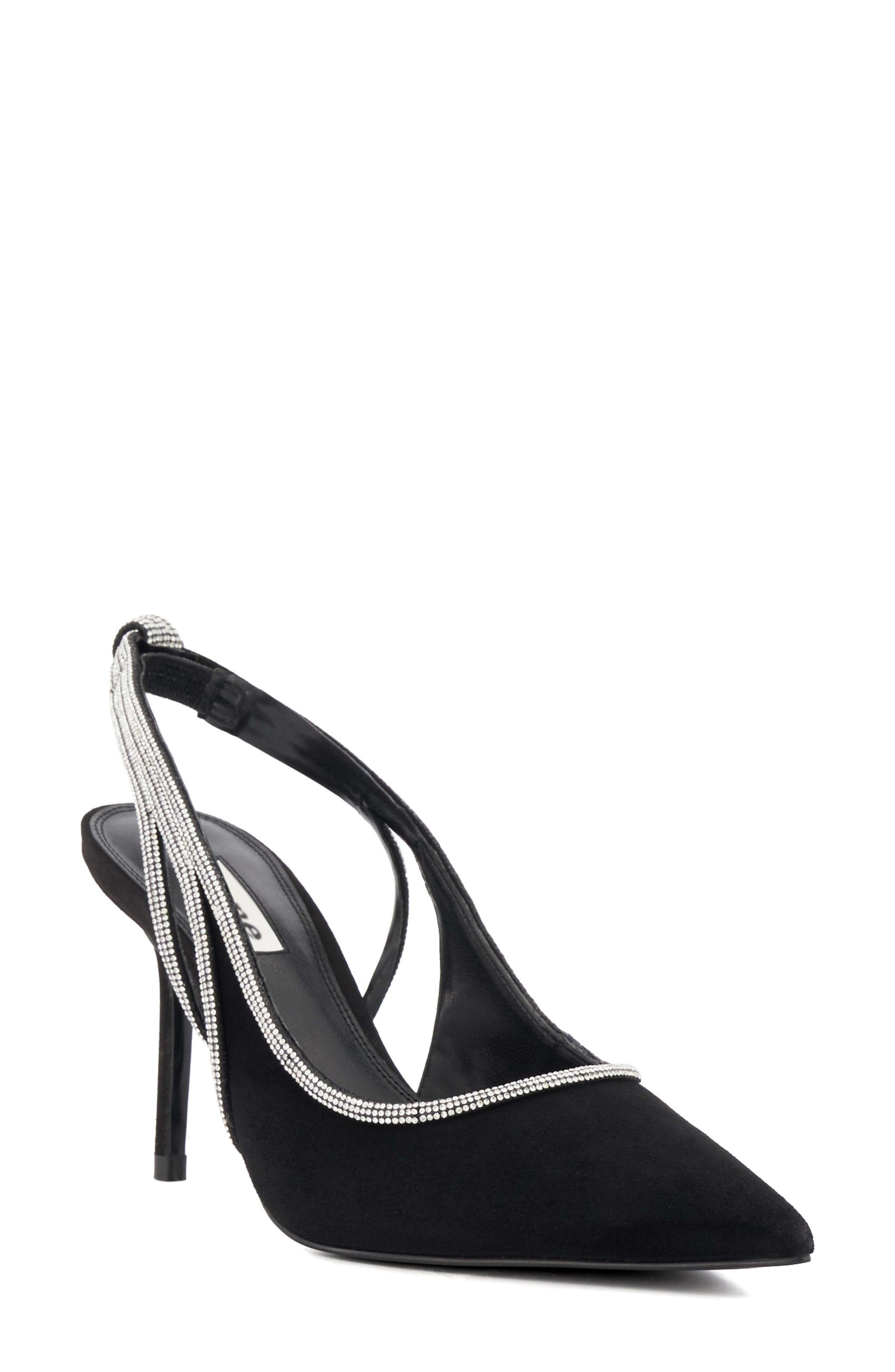 Dune London Cinematic Pointed Toe Slingback Pump, Main, color, 