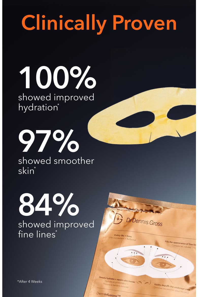DermInfusions Lift + Repair Eye Mask, Alternate, color, NO COLOR